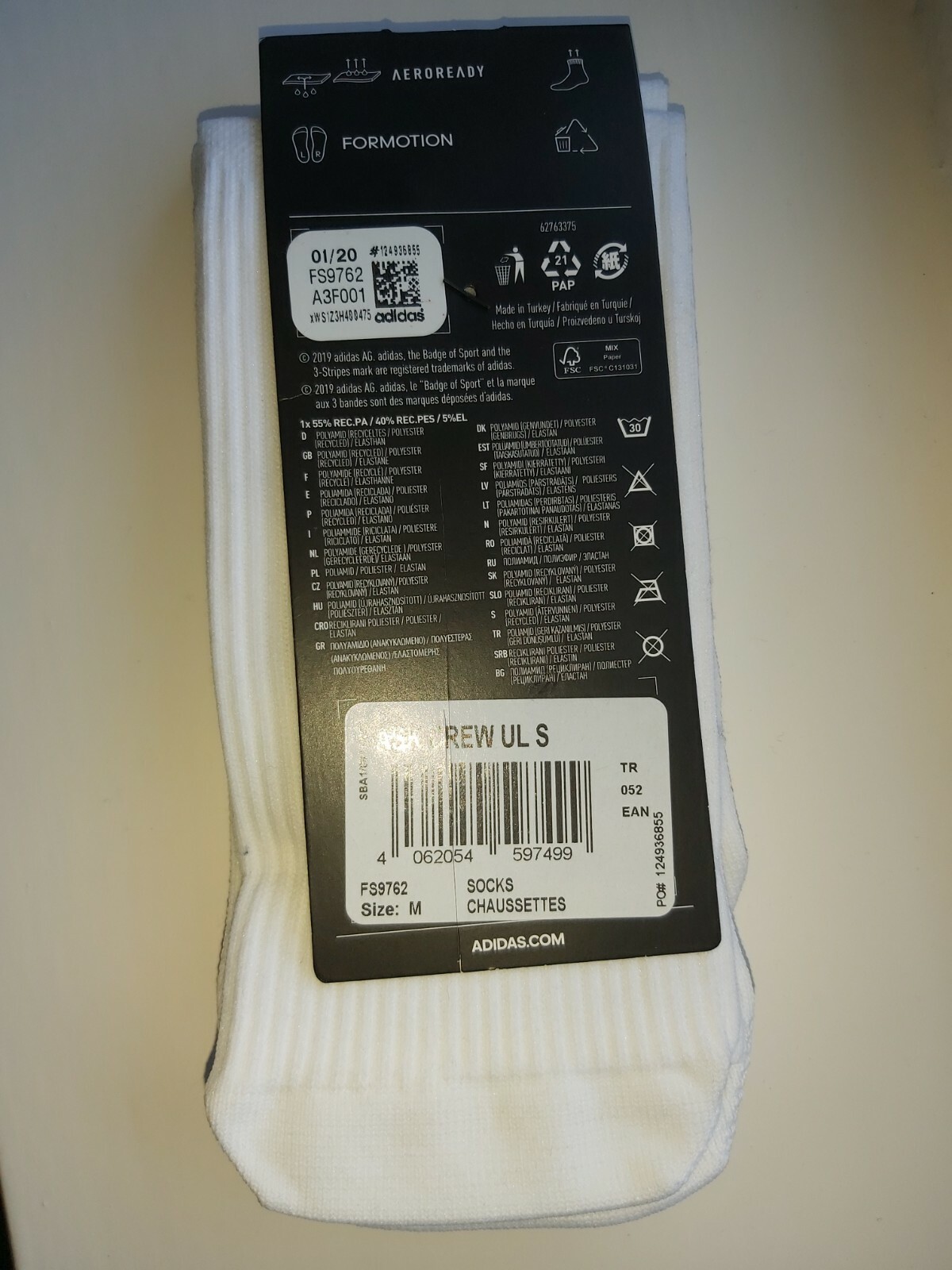 ADIDAS LOW CUT Alphaskin Cushion Zone SPORTS Crew Socks 4.5-5.5 / 6.5-8  ADI3 | eBay