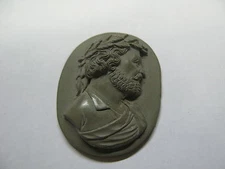 GORGEOUS ANTIQUE LAVA CAMEO ARTWORK ARIOSTO PROFILE  