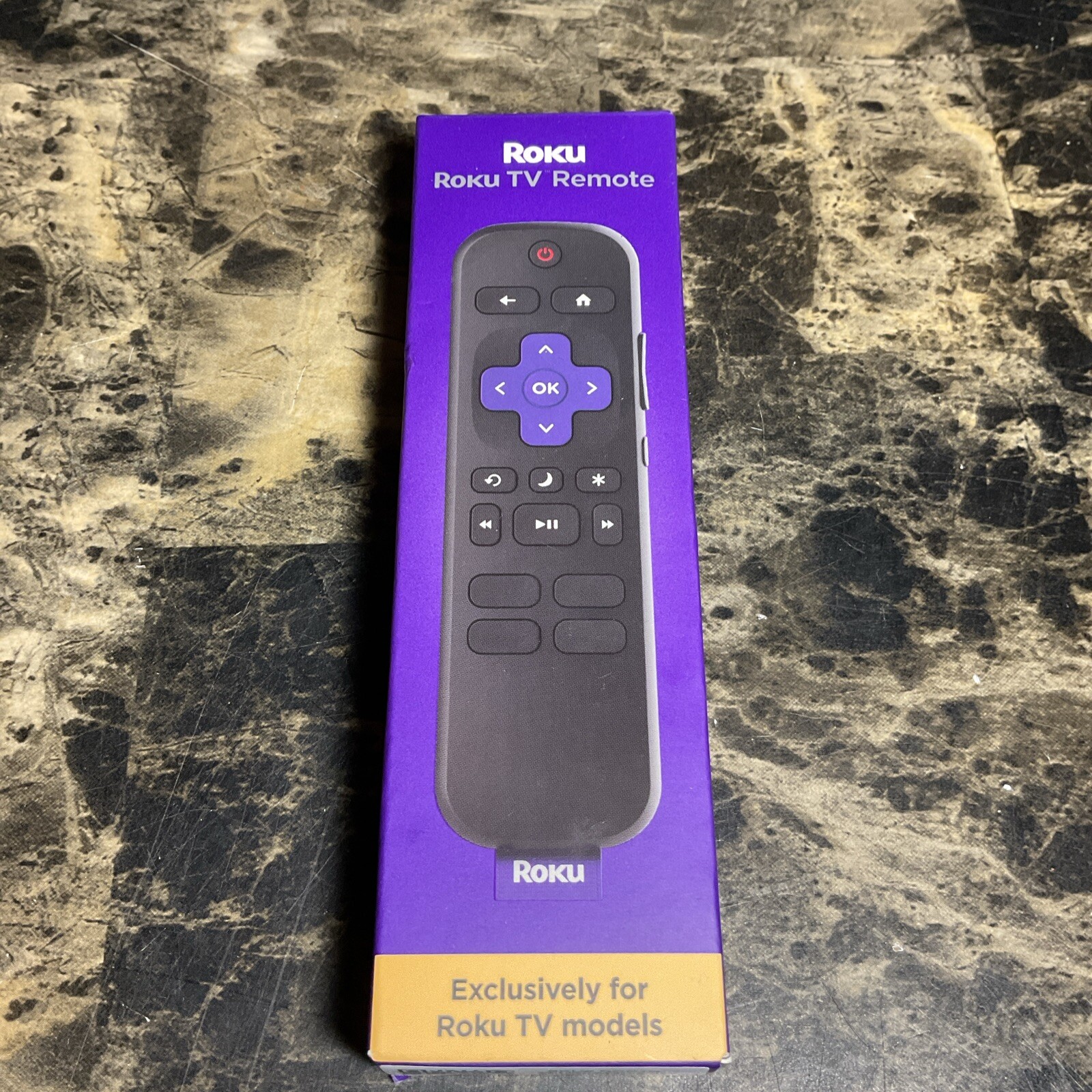 Official Roku TV Remote Control with Dedicated TV Power and Volume Buttons  