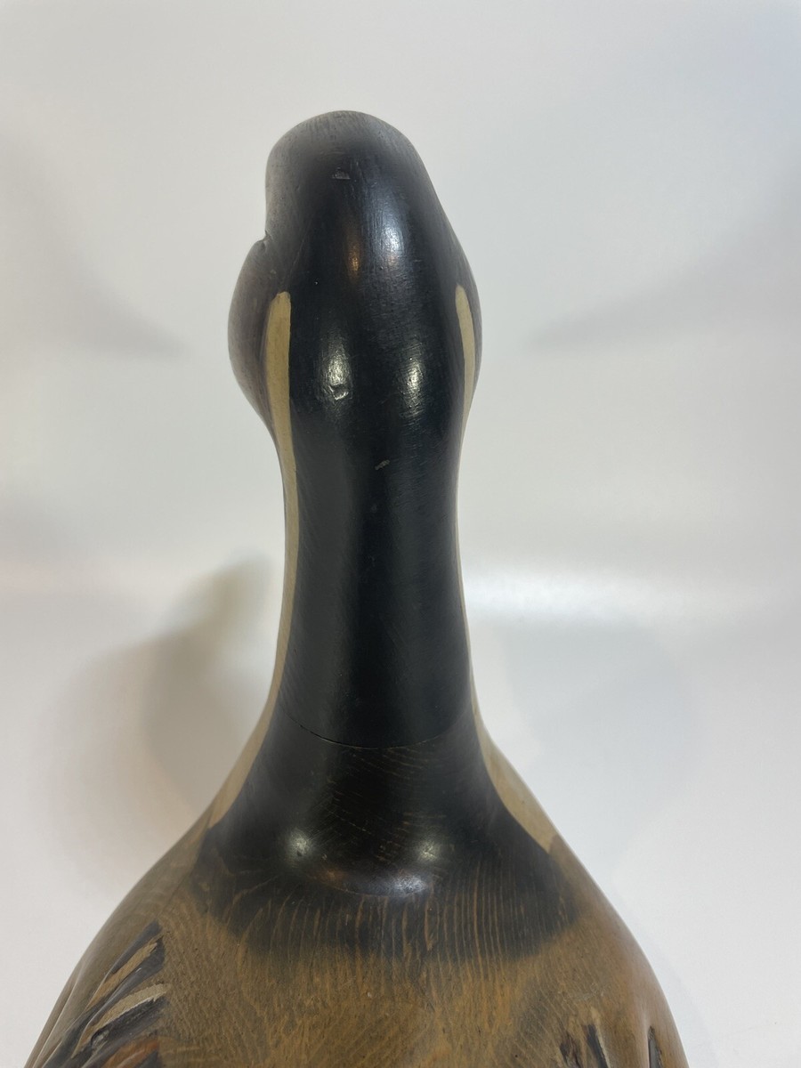Tom Taber（トム・タバー:アメリカ彫刻家）カモの木彫デコイ Tom Taber-Hersey Kyle Jr Carved Wooden Duck Decoy Has Issues