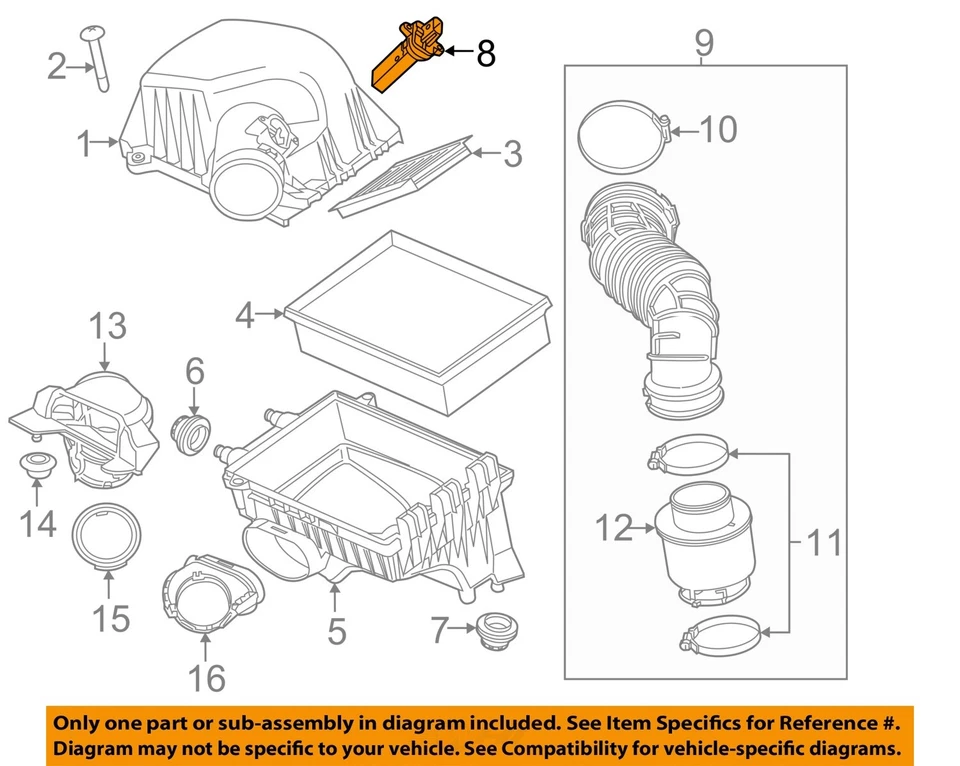 Medidor de flujo de aire de inyección de combustible usado se adapta a: Chevrolet Cruze 2014 diésel grado A Foto 3 de 4