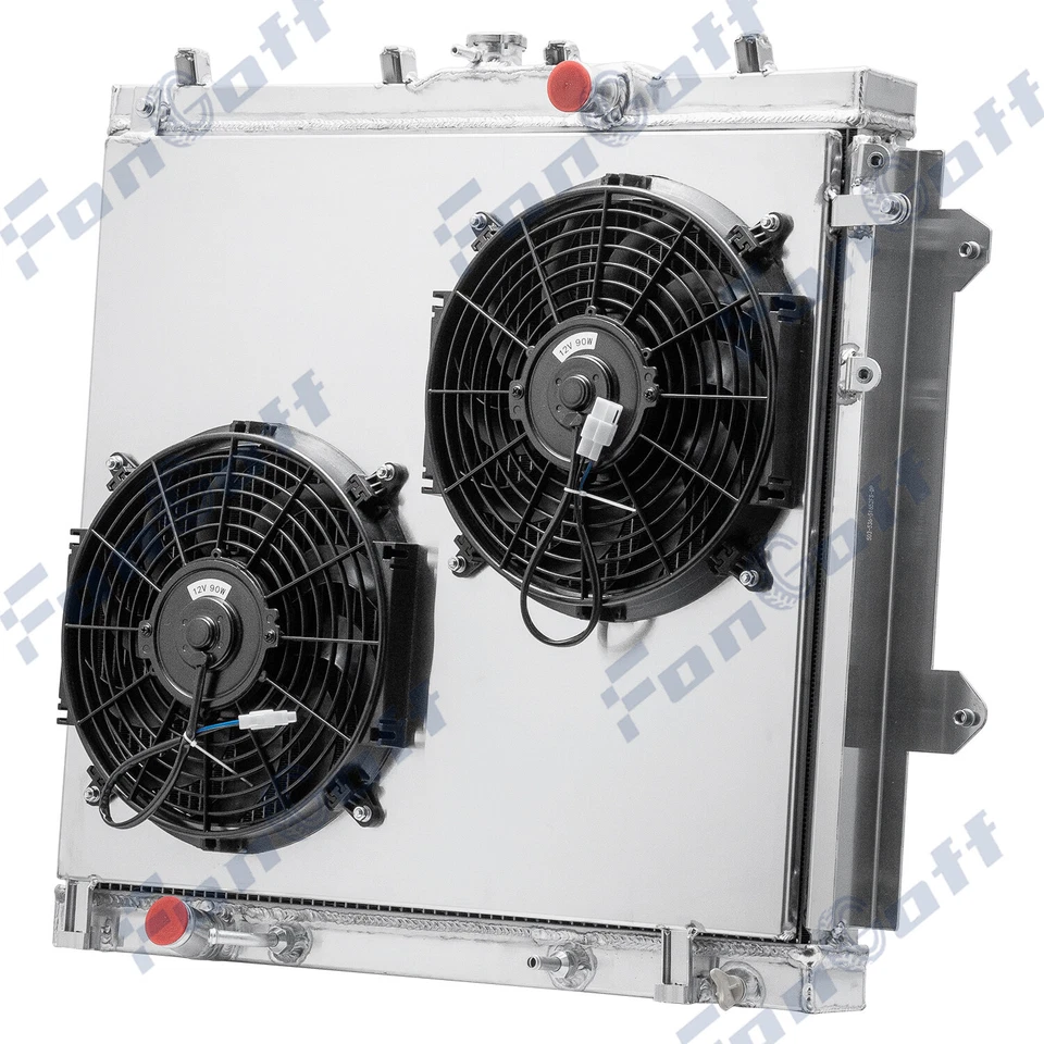 4 Row Aluminum Radiator Shroud Fan For 2010-2022,2012 Toyota 4Runner SR5 4.0L AT - Image 4 of 4