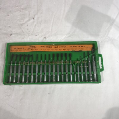 Work Shops 21 Piece Precision Screwdriver & Tool Set Wrench Nut Hex Driver