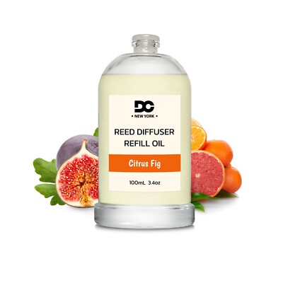 Daniella's Candles Reed Car Diffuser Oil Refill - Citrus and Fig - NEW