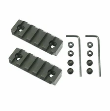 KeyMod Picatinny / Weaver Rail Section Aluminum 2 Inch 5 Slots - 2 PCS