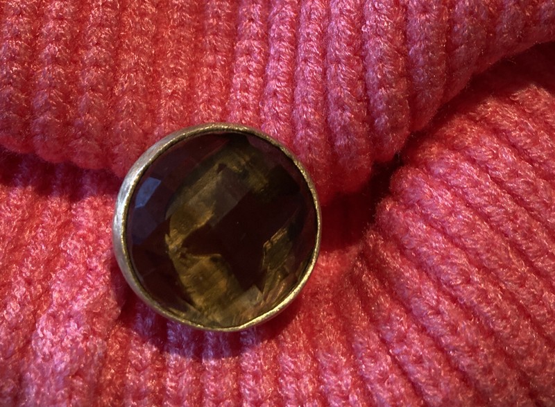 Vintage Smokey Quartz Ring. Artisan crafted.