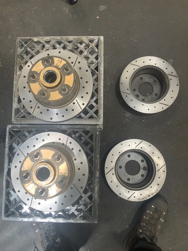 VB-VS Rear Disc Rotors dba Cross Drill Slotted - Picture 3 of 3