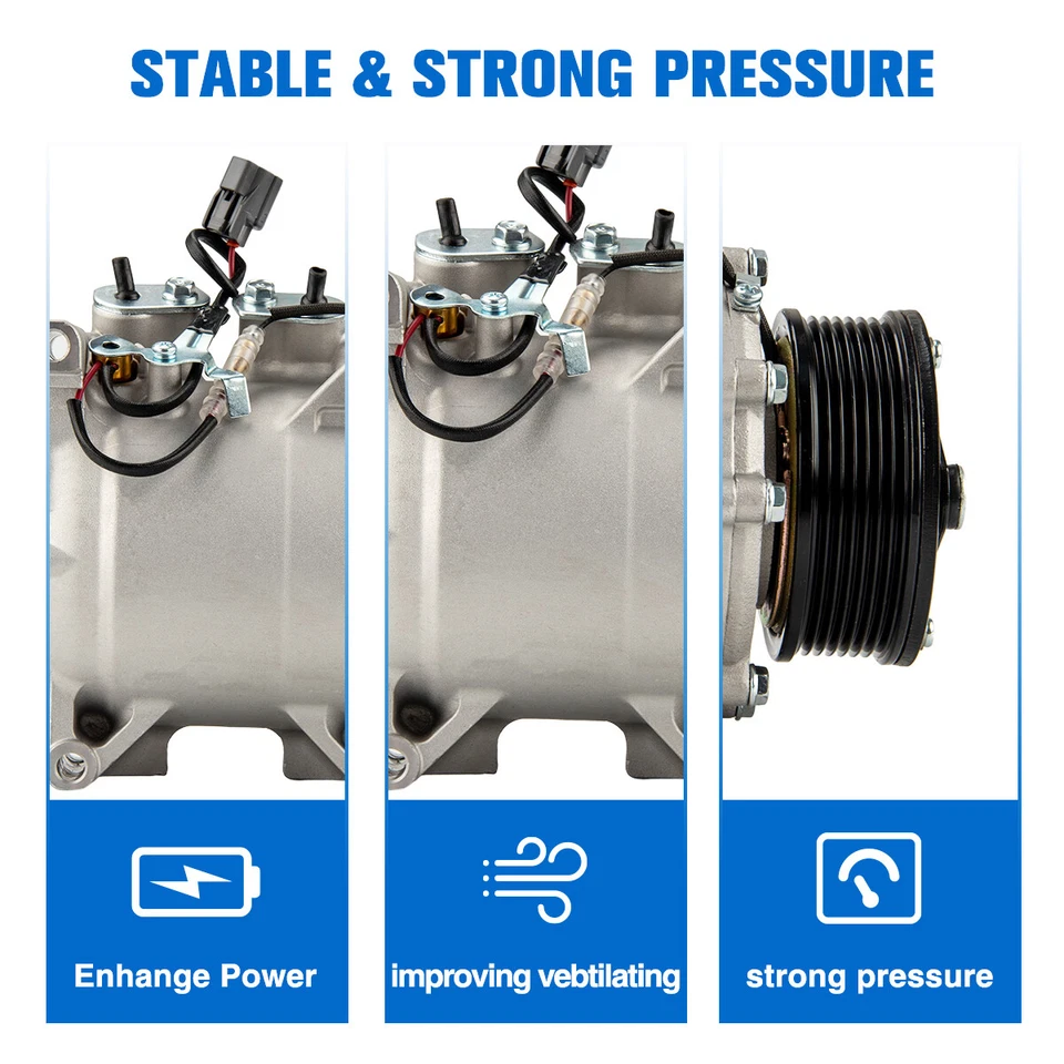 A/C Air Compressor CO10663AC For 2002 2003 2004 2005 2006 Honda CR-V CRV 2.4L - image 3 of 4