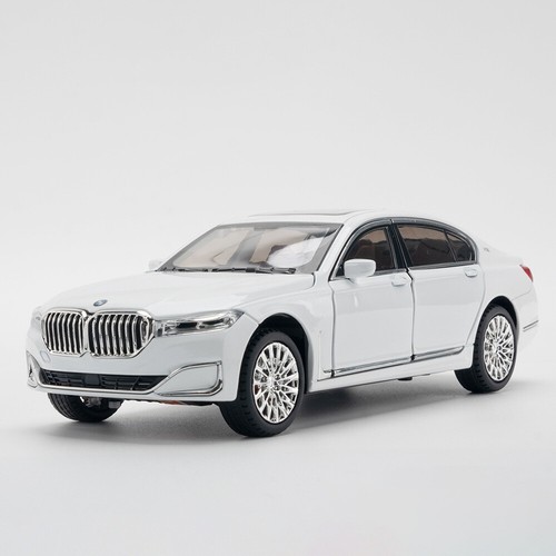 Vehículo diecast escala 1/24 BMW 760 modelo coche juguete luz de sonido tirar hacia atrás coche regalo - Imagen 11 de 12