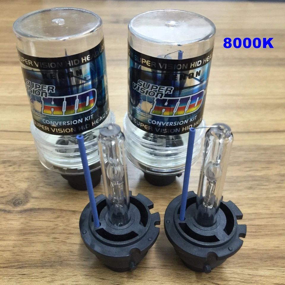 8000K D2S D2R D2C HID Xenon Bulbs Replace Factory Headlight One Pair Replacement - Image 4 of 4