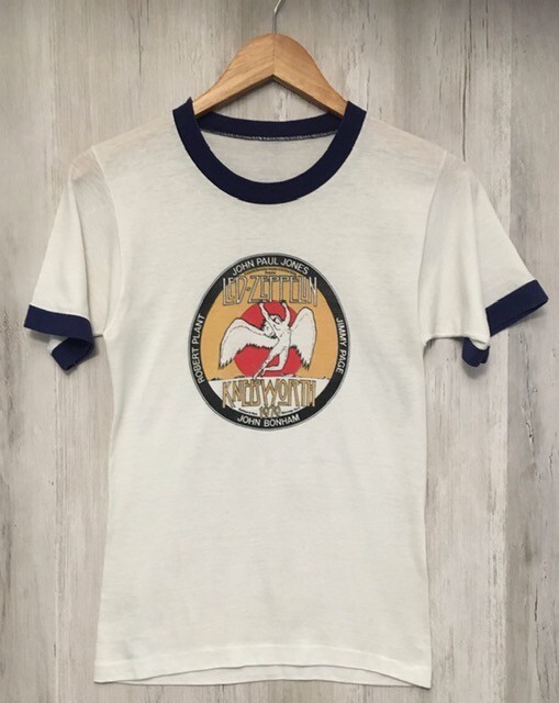 LED ZEPPELIN Rare Original concert T Shirt for Knebworth 1979
