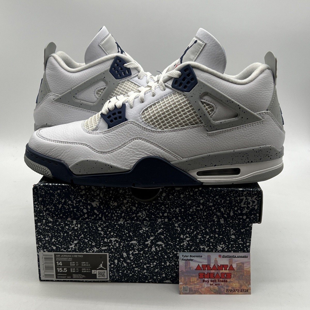 エアジョーダン4 Midnight Navy 27.0 DH6927-140 Air Jordan 4 Retro Midnight Navy DH6927-140 New Authentic | eBay