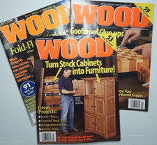 Wood Magazine Lot of 3 Issues 2011 Better Homes Gardens Projects Tool Review DIY
