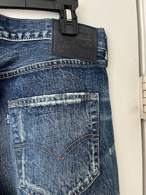 LEVI'S 501 Japan Made & Crafted Selvedge Big E Rip & Patch LEVI'S 501 Japan Made & Crafted Selvedge Big E Rip & Patch