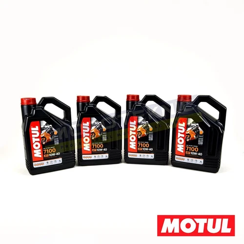 Motul Fully Synthetic 4 Stroke Engine Oil Multipack 4 x 4L 7100 10W40