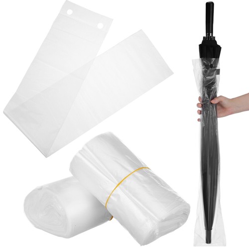 200pcs Umbrella Drying Pouch Plastic Umbrella Cover Clear Umbrella Holder - Picture 12 of 12