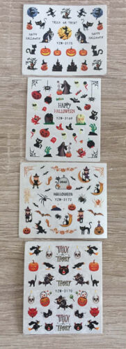 Nail Art Sticker Aufkleber Halloween Kürbis Hexe - Bild 1 von 9