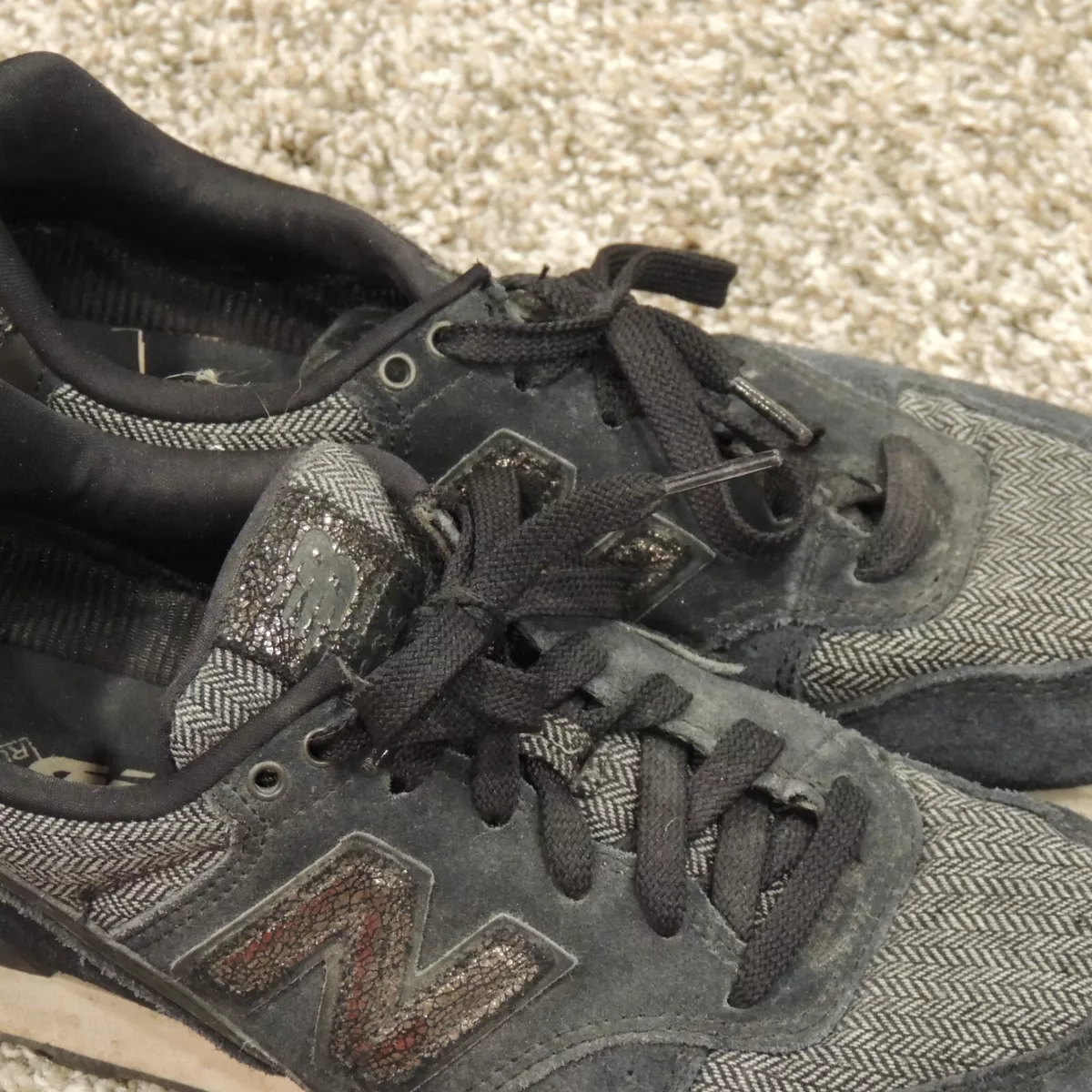 NEW Balance 696 running Shoes Womens Size 8.5 Gray Metallic