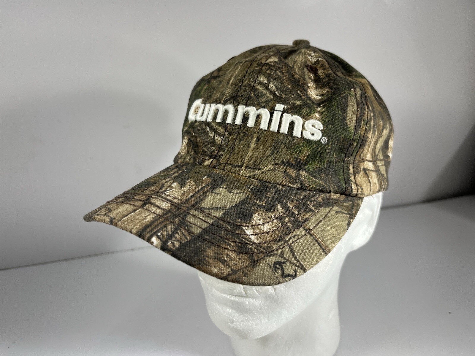 Realtree Xtra Cummins Camo Adjustable Hook & Loop Hat Cap New Paramount