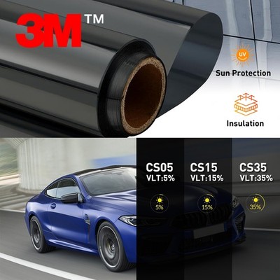 3M Sonnenschutzfolie Auto Fensterfolie 5-35%VLT Tönungsfolie Scheibenfolie 1-5m