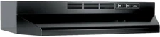 30" Ductless Range Hood Insert with Light & Exhaust Fan, Black