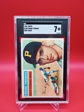 Frank Thomas 1956 Topps Gray Back #153 Pittsburgh Pirates SGC 7 NM