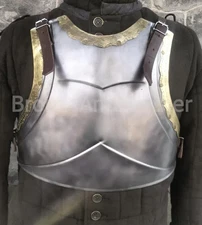 chest armor with brass (front and back cide) 18 guage steel