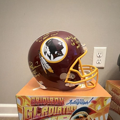 Washington Redskins Rypien / Theismann/ Williams Autographed Helmet MVP