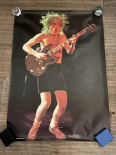 Vintage AC/DC Angus Young Poster Circa 1980 Made In Holland