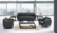 Kunstleder Chesterfield-GartenmöBelset In Schwarz Modern