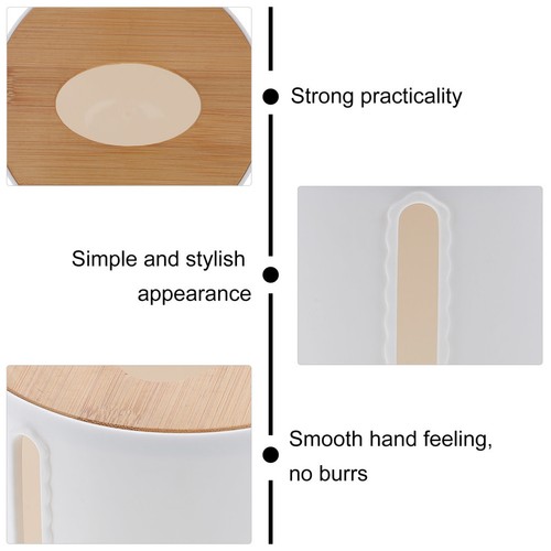  Household Simple Tissue Box Holder for Toilet Paper Bathroom Wipes - Zdjęcie 3 z 11