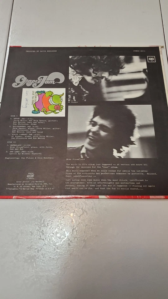 Moby Grape - Grape Jam 1968 Original Vintage Vinyl Record - Image 3 of 4