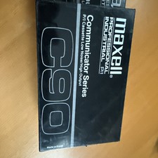 2 New MAXELL C90 Communicator Series Professional Industrial Cassette Tapes