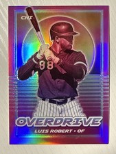 Luis Robert 2021 Panini Chronicles Overdrive Pink Prizm #15 45/50