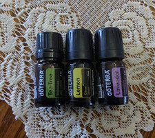 doTERRA Lemon, Lavender, and Tea tree GENUINE oils 5ml-Exp 2029 -FAST SHIPPING 