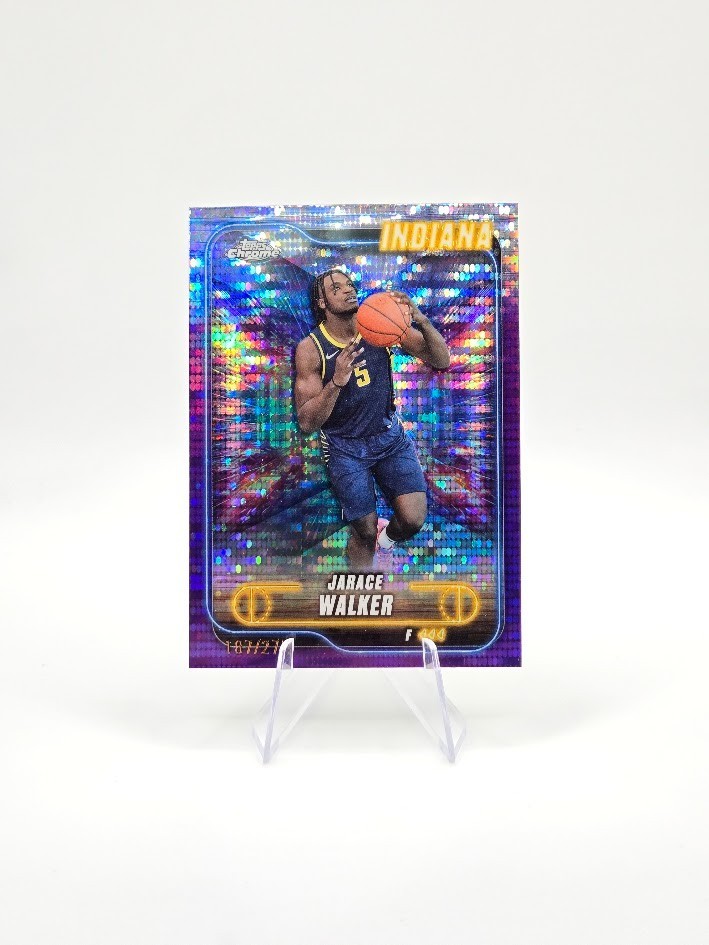 Jarace Walker 2024-25 Topps Chrome Purple Sonar Refractor SP /275 #80 Pacers