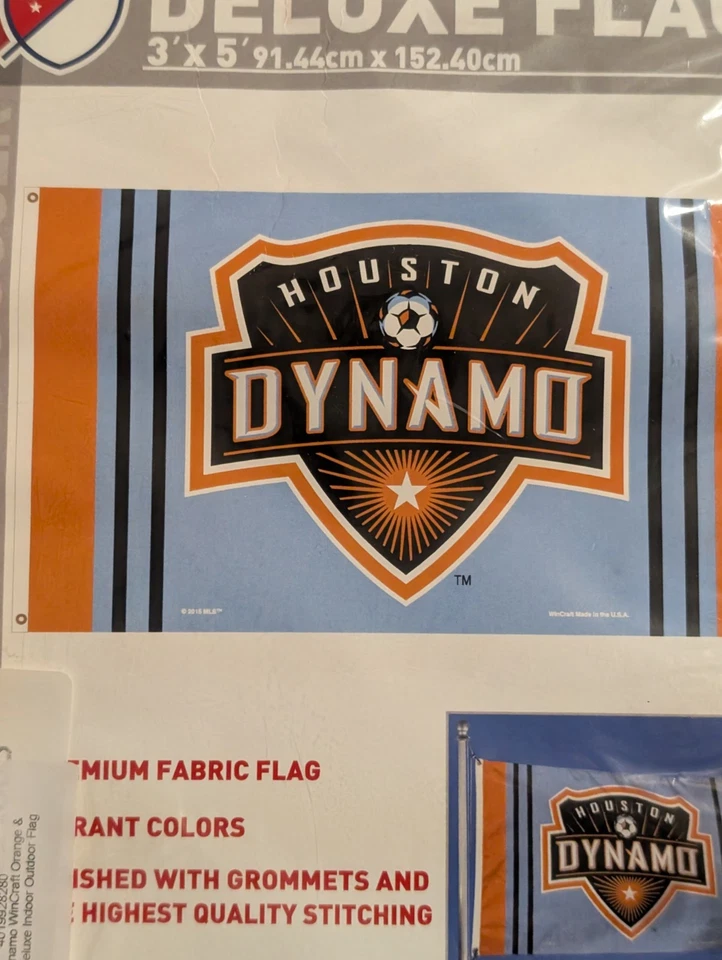 Houston Dynamo Football Club 3' x 5' Flag - WinCraft MLS - FC Stadiums Festivals - Image 4 of 4