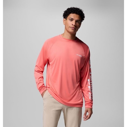 Columbia PFG Angelshirt Langarm Omni-Shade UPF 50+ Koralle Größe XL - Bild 2 von 9