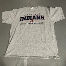 VTG Y2K MLB Cleveland Indians Casual Graphic Shirt - Mens Size XL