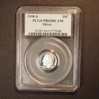 1998 *S*  ROOSEVELT SILVER DIME PCGS PR69DCAM - FREE SHIPPING! G2036