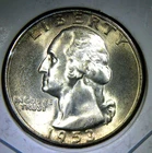 1953 S ** Washington Quarter ** Beautiful Color ** Superb Gem BU ** Album Toned