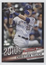 2020 Topps Update Decades Best Batters Black 82/299 Christian Yelich #DB-77 0j5