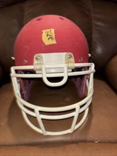 Schutt AiR XP Pro Medium Football Helmet (Flat Red W/ White Face Mask)