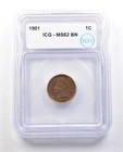 1901 Indian Head Cent MS62 BN ICG *1386