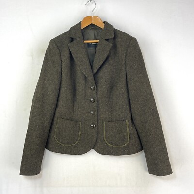 Schneiders Tweed Jacket Womens Green Wool Country Hacking Riding Blazer  UK
