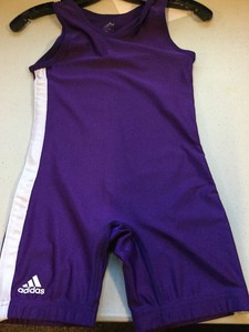 purple wrestling singlet