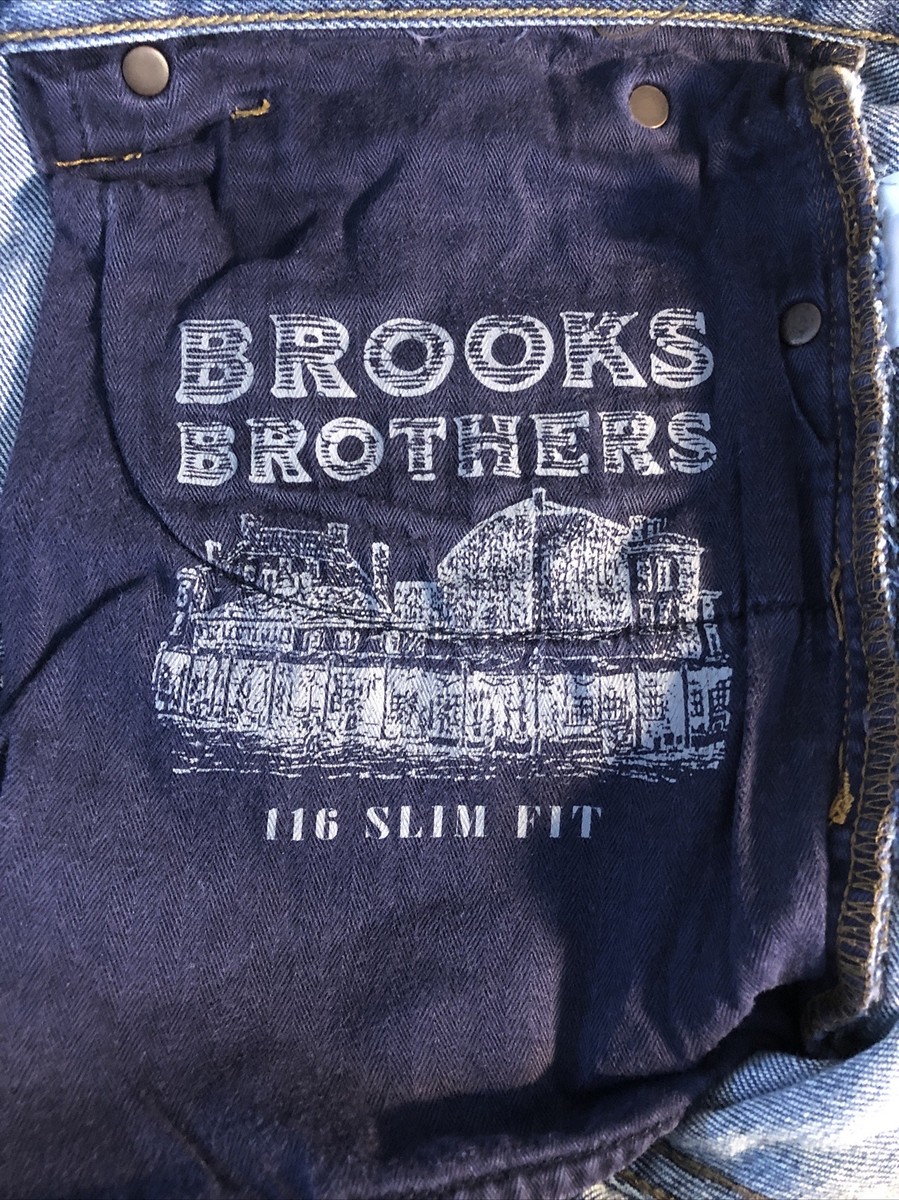 Brooks Brothers Red Fleece 116 Slim Stretch Jeans in Indigo