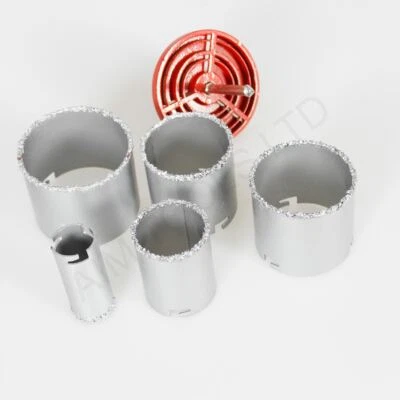 KATSU TOOLS Tungsten Hole Saw Set Core Drill Bit Wall Tile Ceramic Cutter Kit 33-83mm