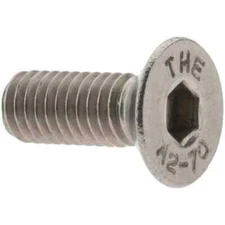 50 Pack Hex Socket Drive Flat Socket Cap Screws M6x1.00, 16mm OAL