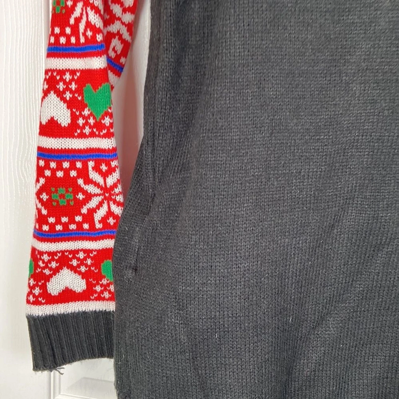 No Boundaries ugly Christmas cat sweater tunic womens XXL